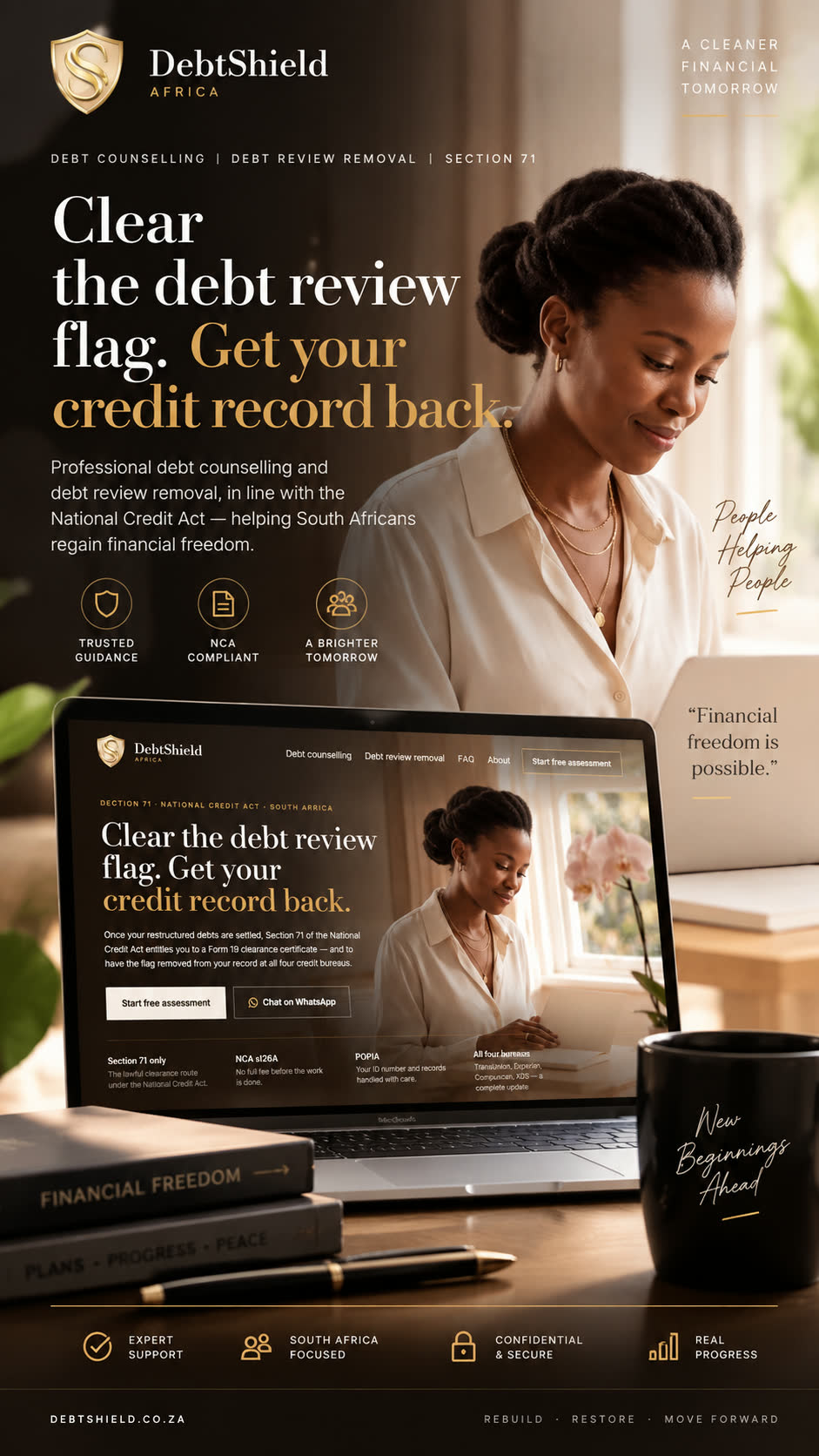 DebtShield Africa — Clear the Debt Review Flag