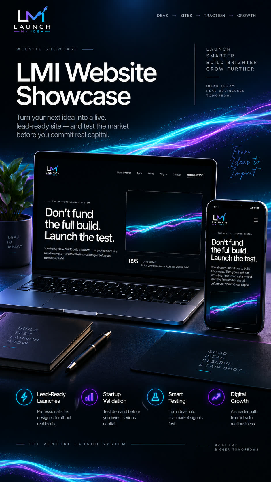 Launch My Idea — Don't Fund the Full Build. Launch the Test.